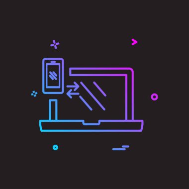 Bilgisayar simgesi tasarım vektörü