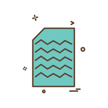 Dosya simgesi tasarım vektörü