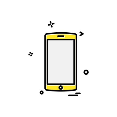 Mobil simge tasarım vektörü