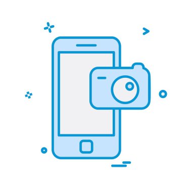 Mobil simge tasarım vektörü