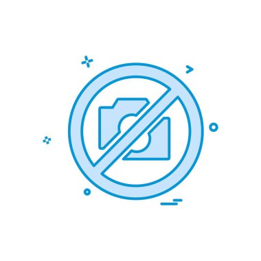 Kamera simgesi tasarım vektörü