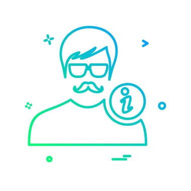 Avatar simge tasarlamak vektör