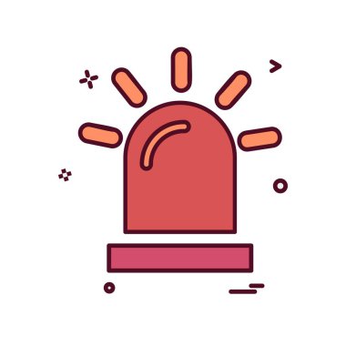 Siren simgesi tasarım vektörü