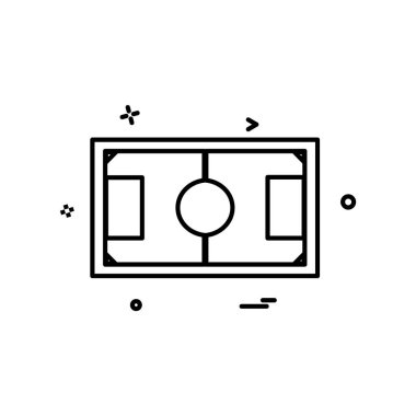 Futbol ikonu tasarım vektörü