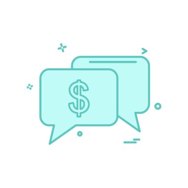 Dolar simgesi tasarım vektörü