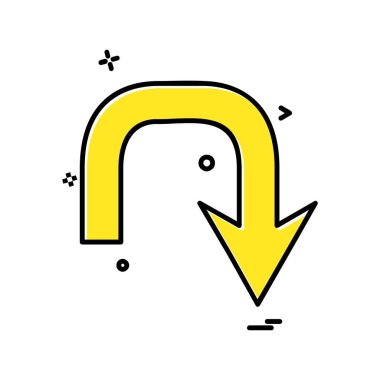 Ok simgesi tasarım vektörü