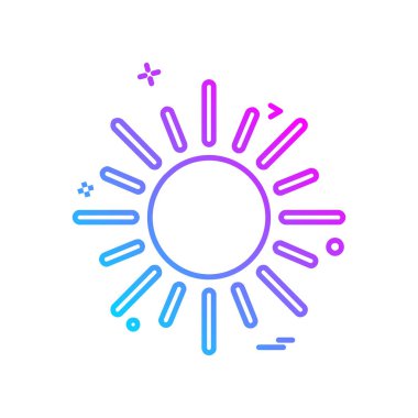 Hava simgesi tasarım vektörü