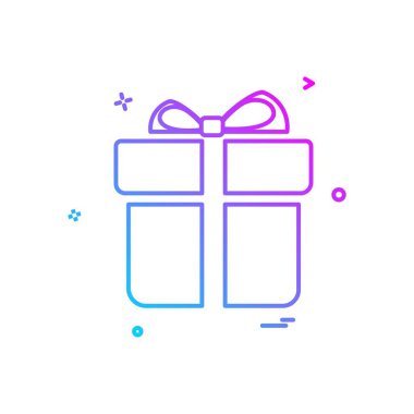 Giftbox simge tasarlamak vektör
