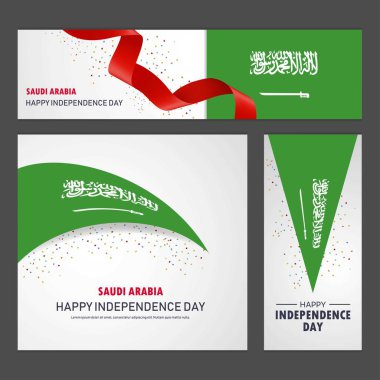 Mutlu Suudi Arabistan bağımsızlık günü afiş ve arka plan belirleme