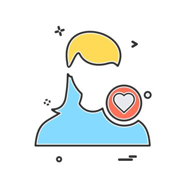 Avatar simge tasarlamak vektör