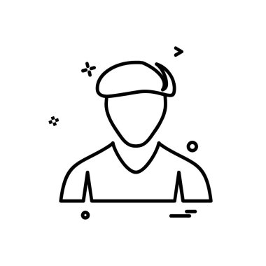 Avatar simge tasarlamak vektör