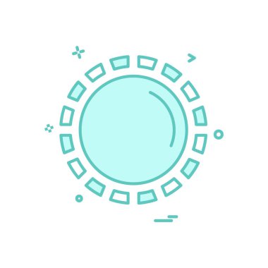 Güneş simgesi tasarım vektörü