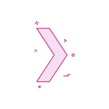 Sağ ok simge tasarlamak vektör