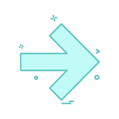 Ok simgesi tasarım vektörü