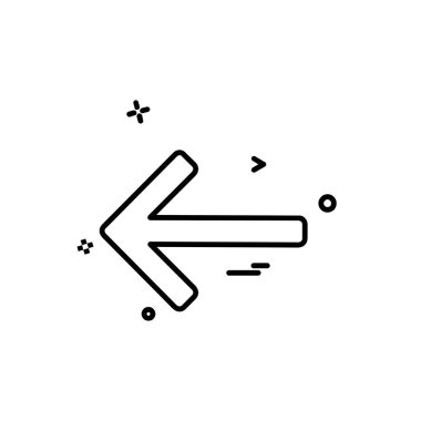 Ok simgesi tasarım vektörü