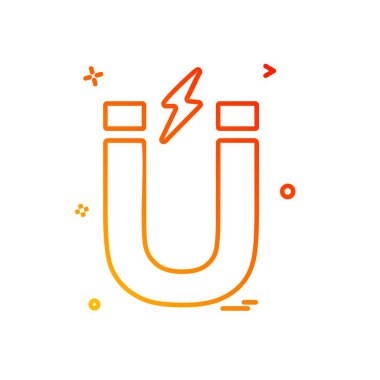 Mıknatıs simge tasarlamak vektör