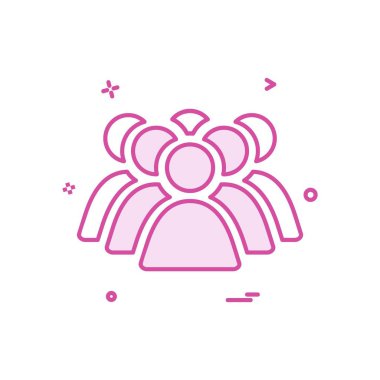 Grup avatar simge tasarlamak vektör