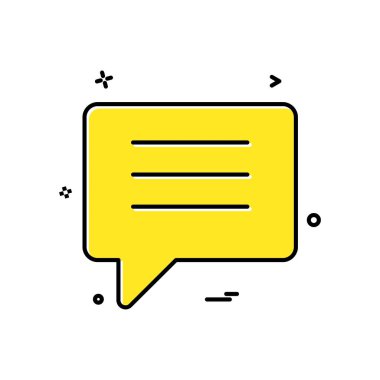 sohbet konuşmak kabarcık simge vektör tasarımı