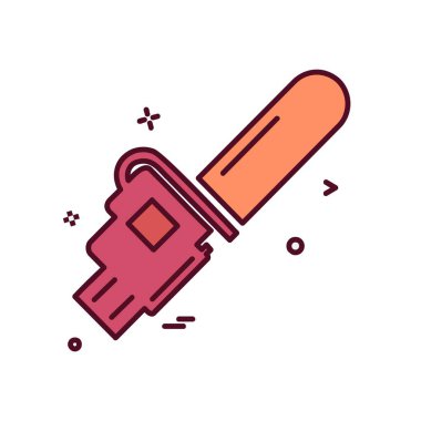 Donanım aracı simgesi tasarım, renkli vektör çizim 