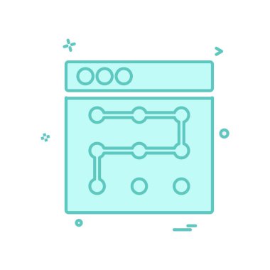 Web düzen simge tasarlamak vektör