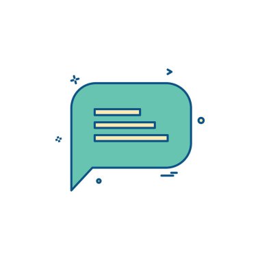 İleti simge tasarlamak vektör