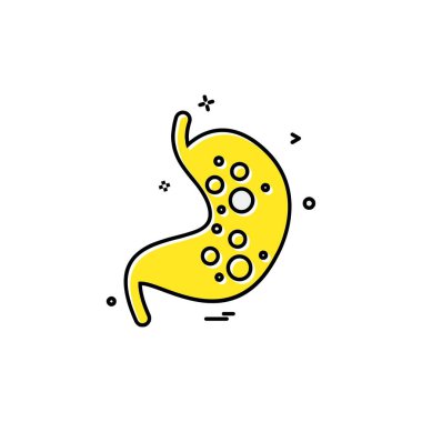 Karaciğer simgesi tasarım vektörü