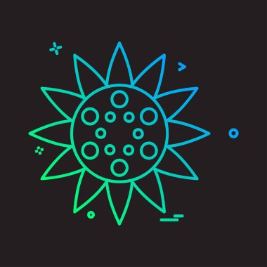 Çiçek simge tasarlamak vektör