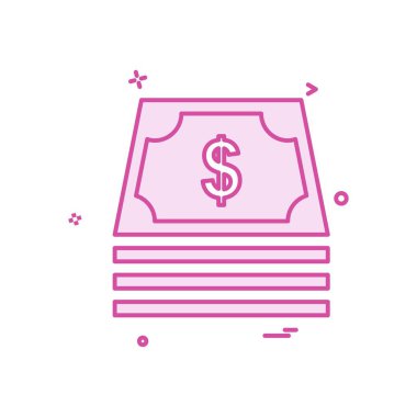 Dolar simgesi tasarım vektörü