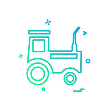 Kamyon simgesi tasarım vektörü