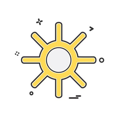 Vites simgesi tasarım vektörü