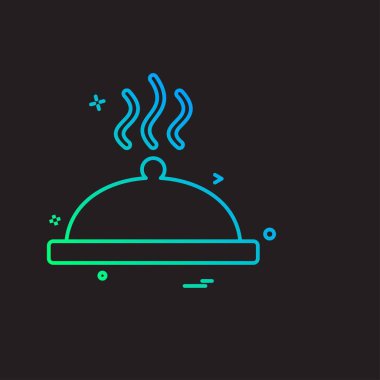 Mutfak simgesi tasarım vektörü 