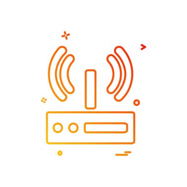 Wifi simge tasarım vektörü