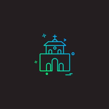 Kilise simge tasarlamak vektör
