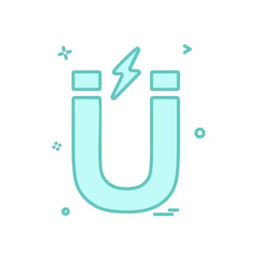 Mıknatıs simge tasarlamak vektör