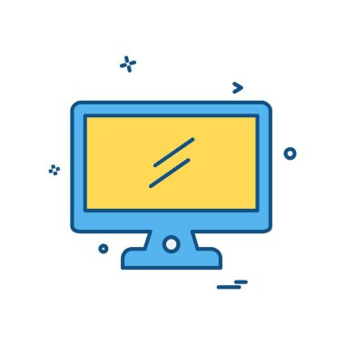 Bilgisayar simgesi tasarım vektörü