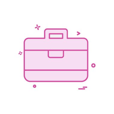 Evrak Çantası'nı simge tasarlamak vektör 