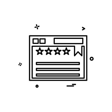 Web sitesi simgesi tasarım, renkli vektör çizim