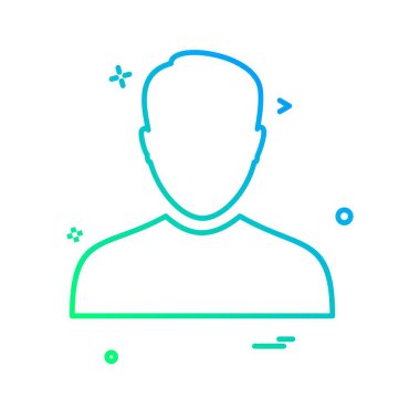 Avatar erkek simge tasarım vektörü