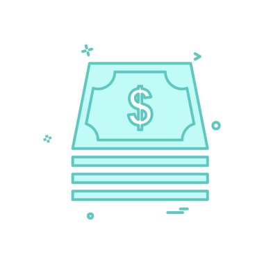 Dolar simgesi tasarım vektörü