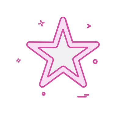 Yıldız simgesi tasarlamak vektör 