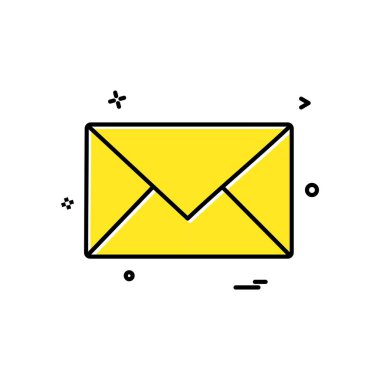 İleti simge tasarlamak vektör