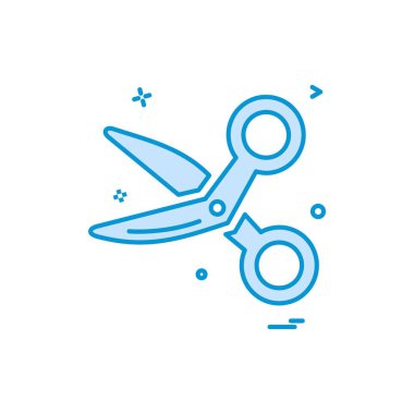 Makas simge tasarlamak vektör