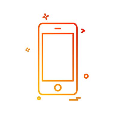 Akıllı telefon simge tasarlamak vektör 