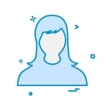 Kadın simge tasarlamak vektör