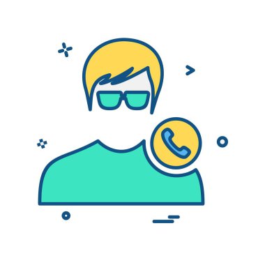 Avatar erkek simge tasarım vektörü