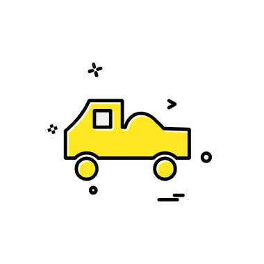 Kamyon simgesi tasarım vektörü