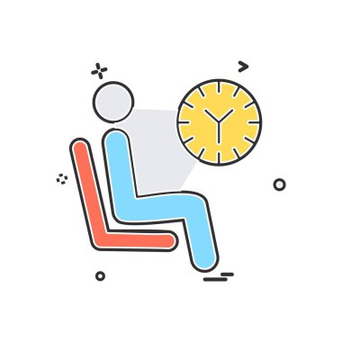 Seyahat simgesi tasarım vektörü