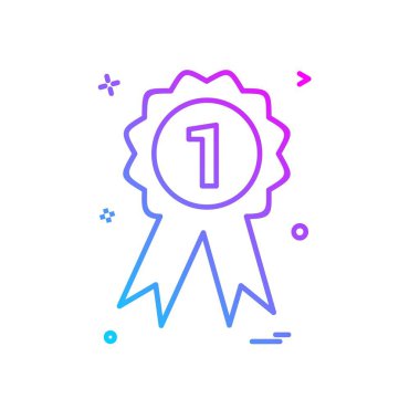 Rozet simgesi tasarım vektörü