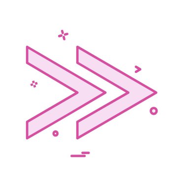 Sağ ok simge tasarlamak vektör