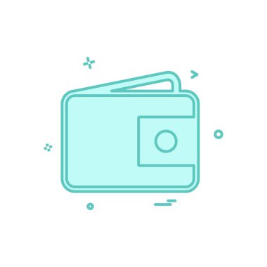 m-cüzdan simgesi tasarım, vektör çizim